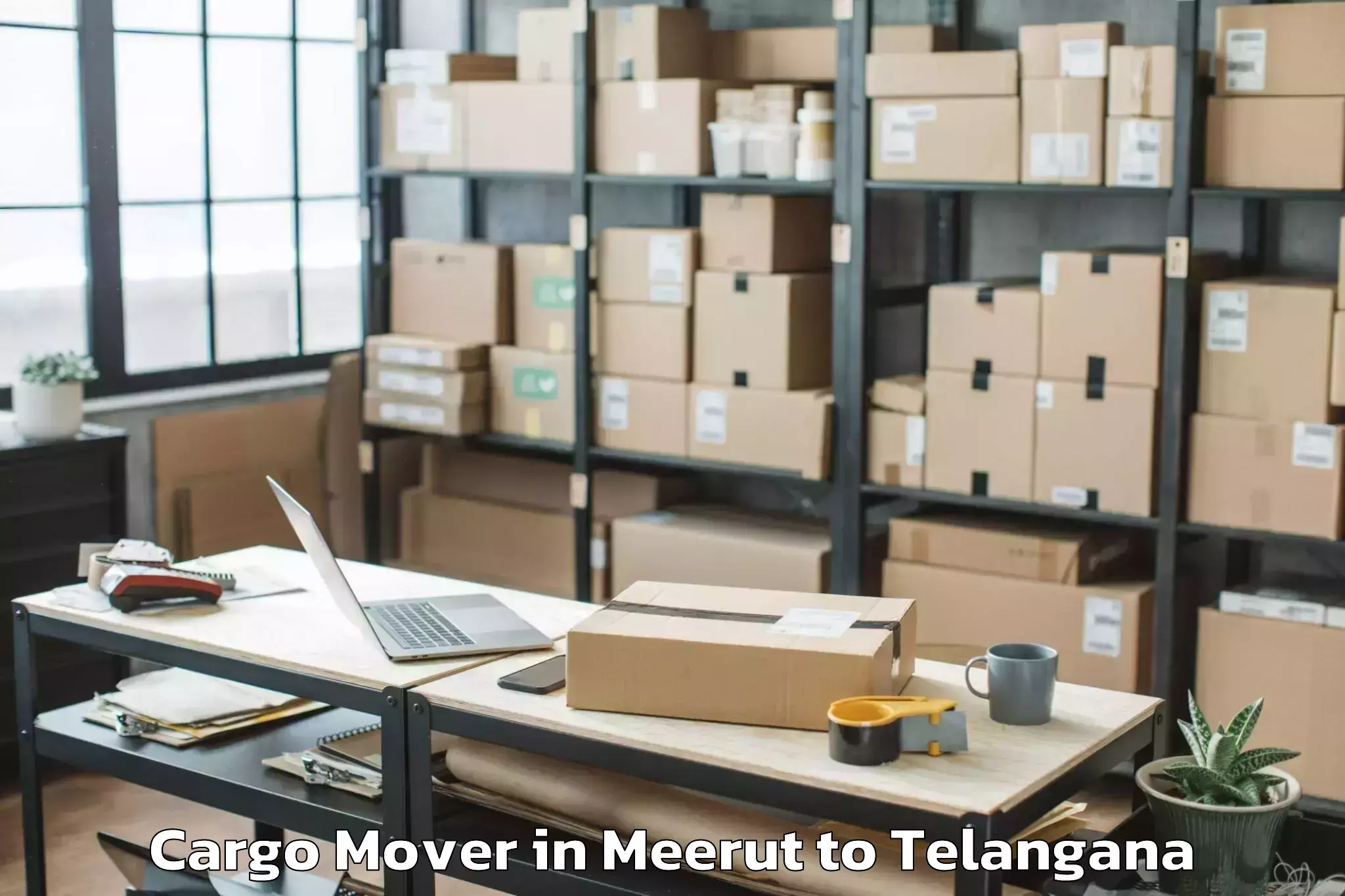 Top Meerut to Bheemgal Cargo Mover Available